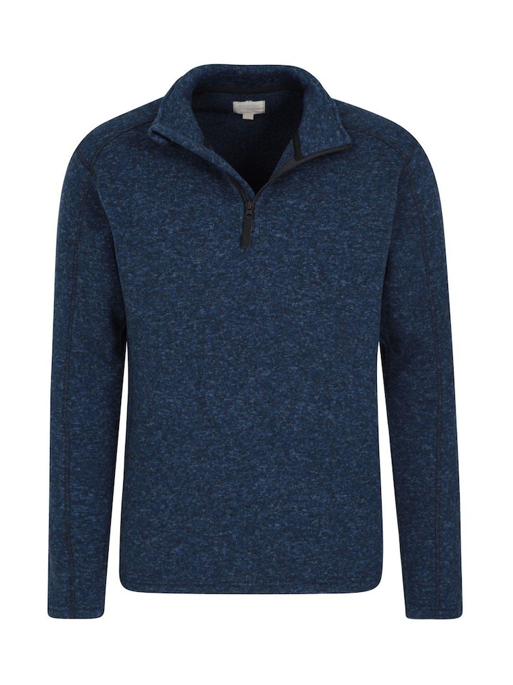 Mountain Warehouse Blue Idris Mens Half-Zip Fleece - Image 2 of 2
