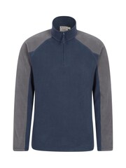 Mountain Warehouse Blue Ashbourne Half-Zip Fleece - Mens - Image 1 of 2
