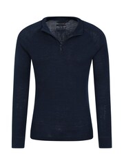 Mountain Warehouse Blue Merino Zip Neck Thermal Top - Mens - Image 2 of 4