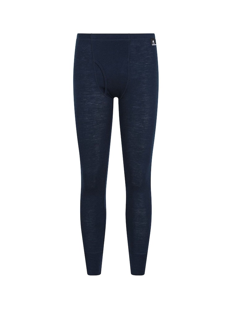 Mountain Warehouse Blue Merino Thermal Pants with Fly -  Mens - Image 1 of 3