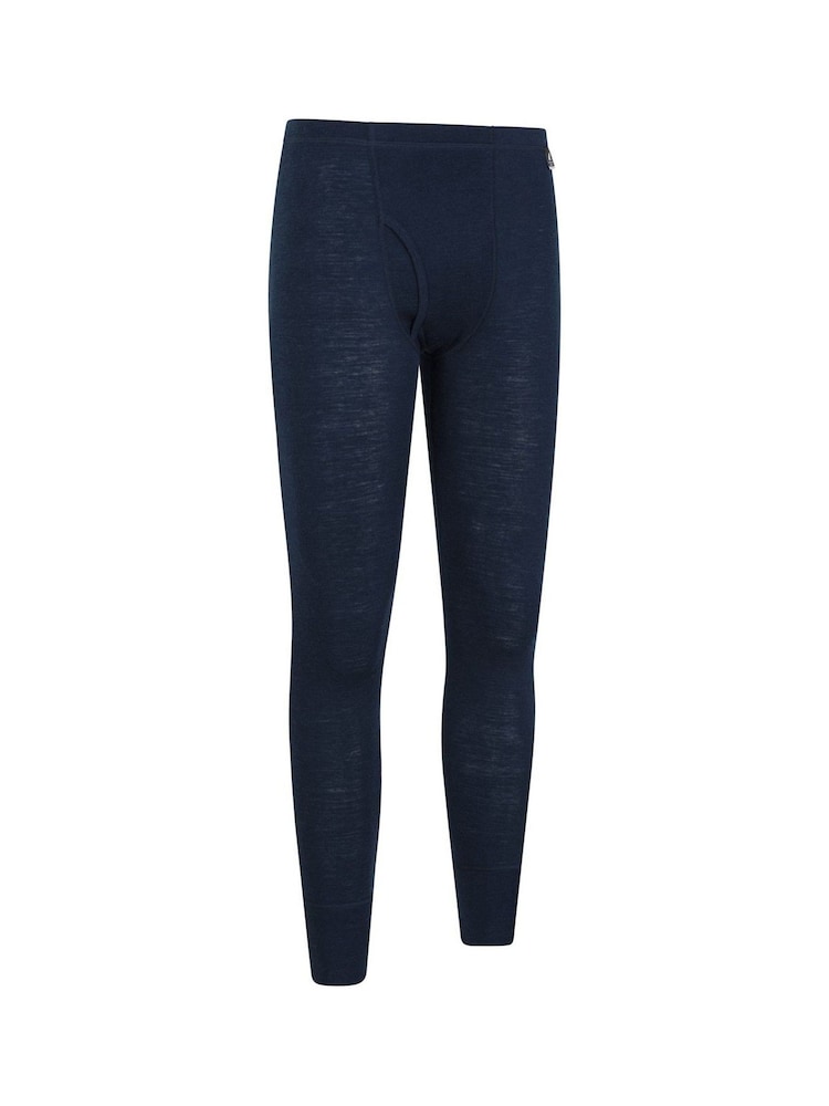 Mountain Warehouse Blue Merino Thermal Pants with Fly -  Mens - Image 2 of 3