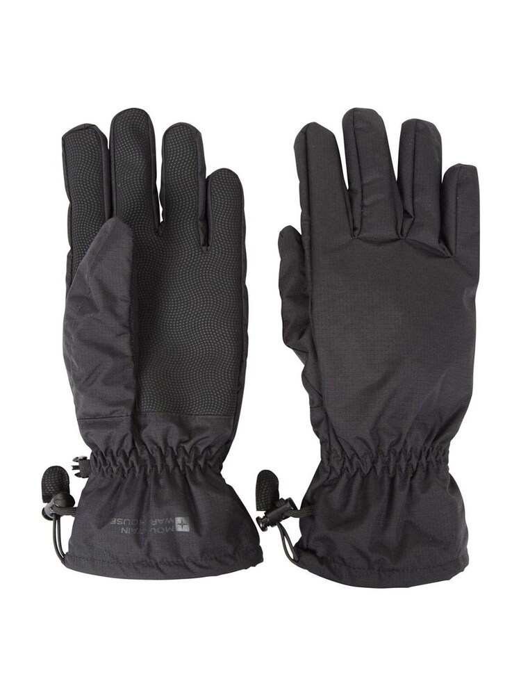Mountain Warehouse Black Classic Waterproof Gloves - Image 2 of 3 Mountain Warehouse Black Classic Waterproof Gloves - Image 2 of 3