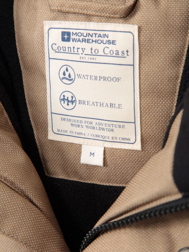 Mountain Warehouse Natural Gorge Waterproof Mens Long Jacket - Image 4 of 4
