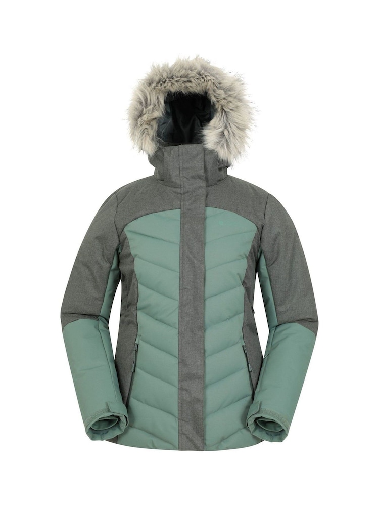 Mountain Warehouse Green Pyrenees Padded Ski Jacket - Womens - Image 1 of 3