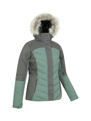 Mountain Warehouse Green Pyrenees Padded Ski Jacket - Womens - Image 2 of 3