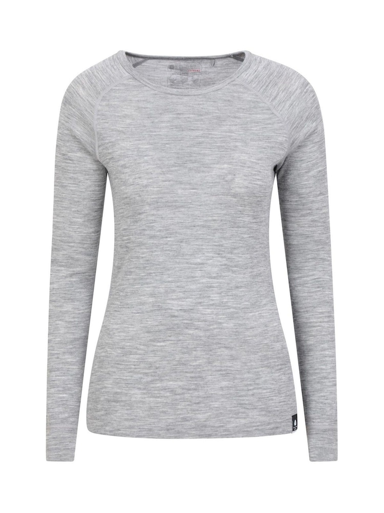 Mountain Warehouse Grey Merino Long Sleeved Thermal Top - Womens - Image 1 of 3