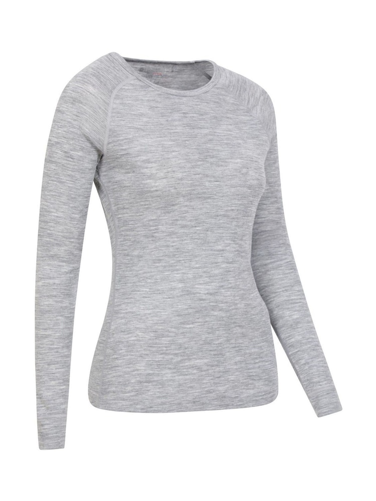 Mountain Warehouse Grey Merino Long Sleeved Thermal Top - Womens - Image 2 of 3
