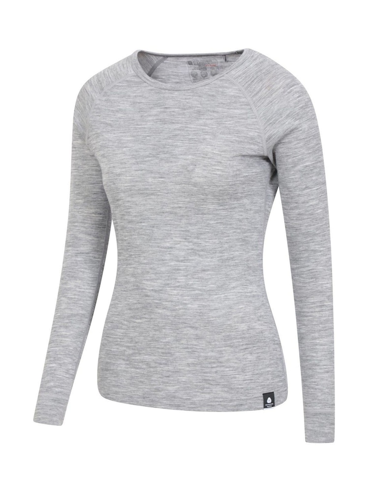 Mountain Warehouse Grey Merino Long Sleeved Thermal Top - Womens - Image 3 of 3