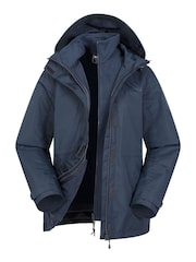 Mountain Warehouse Blue Fell 3 in 1 Water-Resistant Jacket - Womens - Image 1 of 3