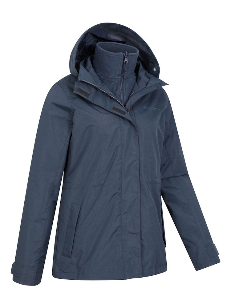 Mountain Warehouse Blue Fell 3 in 1 Water-Resistant Jacket - Womens - Image 2 of 3