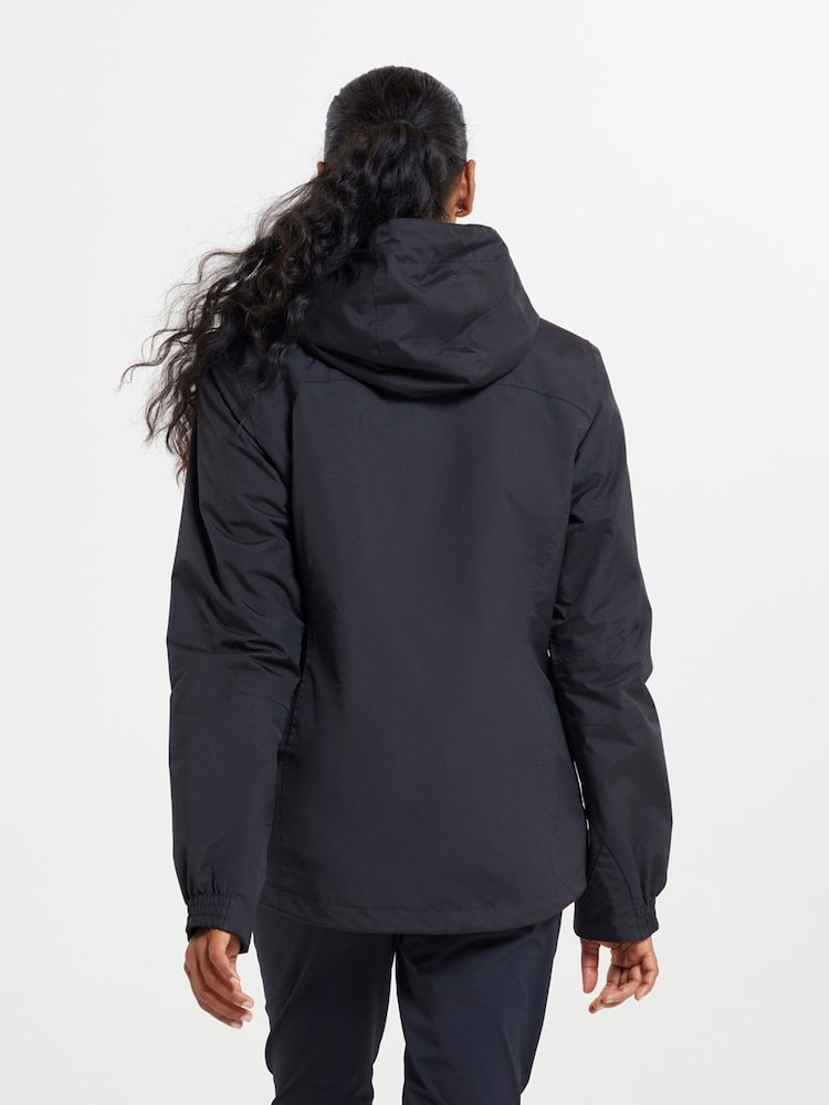 Schwarz - Mountain Warehouse Wasserabweisende 3-in-1-Felljacke - Damen - Bild 3 von 3