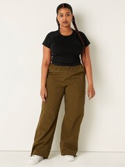 Victoria's Secret PINK Pure Black Cotton ShortSleeve Raglan Crop Top - Image 3 of 4