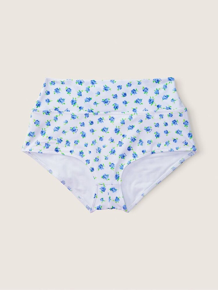 Victoria's Secret PINK White Morning Sky Floral High Waisted Bikini Bottom - Image 4 of 4