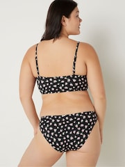 Victoria's Secret PINK Pure Black Floral Brief Bikini Bottom - Image 2 of 4