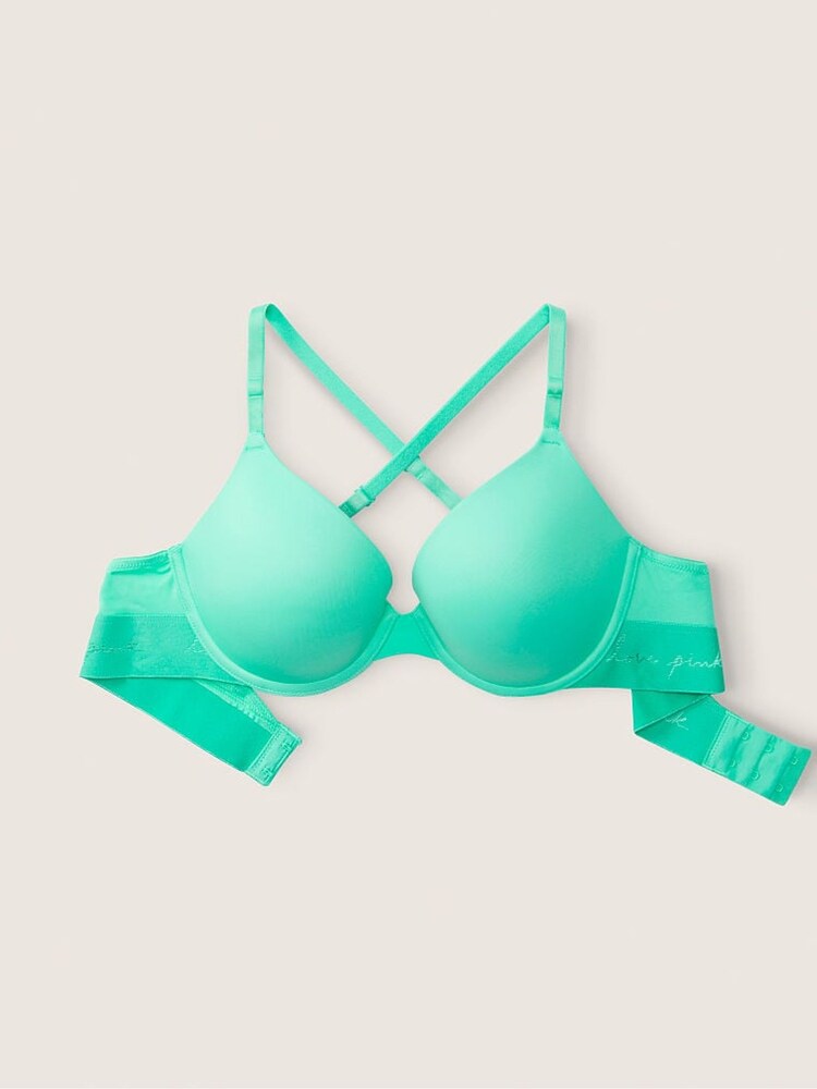 Victoria's Secret PINK Teal Ice Blue Push Up Bra - Image 5 of 5