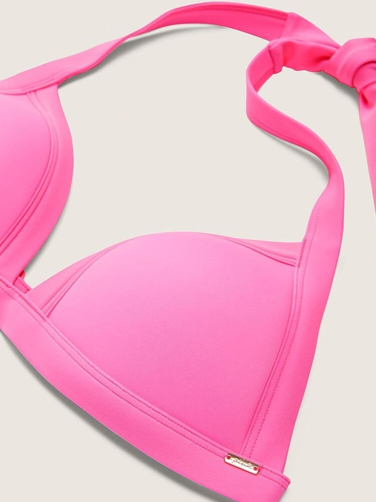 Victoria's Secret PINK Radiant Rose Pink PushUp Triangle Bikini Top - Image 4 of 4