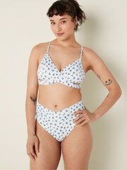 Victoria's Secret PINK Morning Sky Floral Cross Over Bikini Bottom - Image 1 of 4