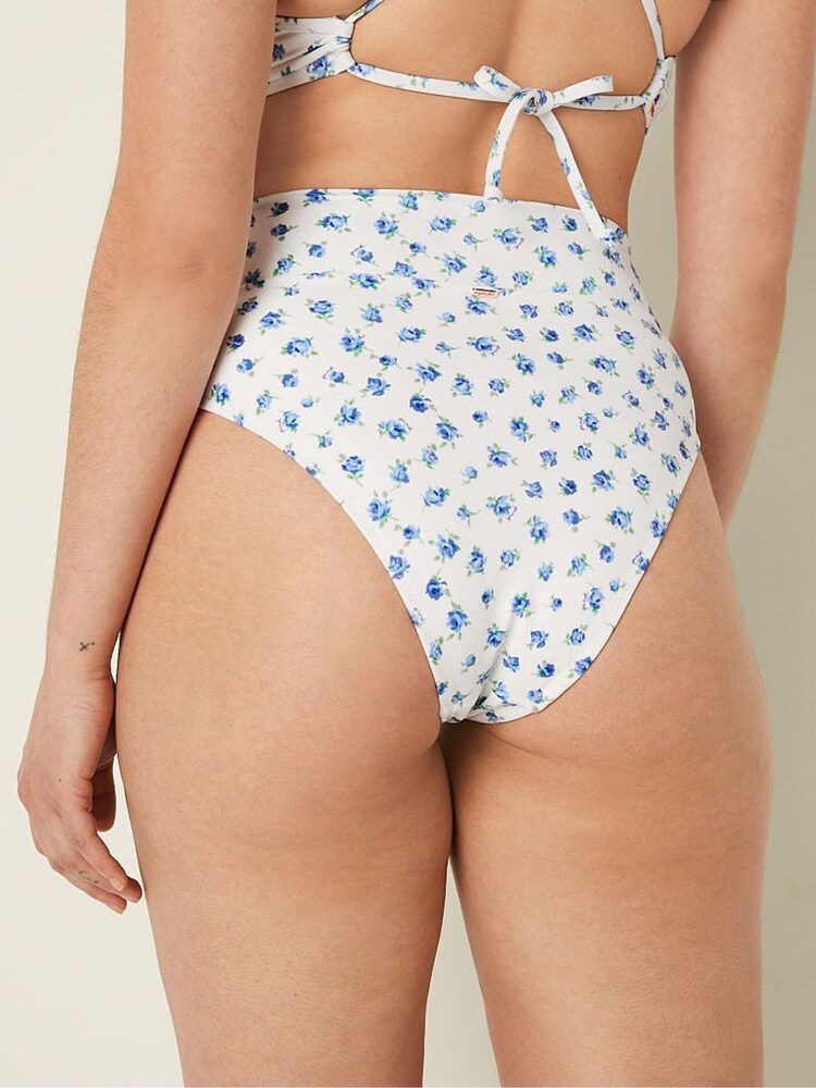 Victoria's Secret PINK Morning Sky Floral Cross Over Bikini Bottom - Image 2 of 4 Victoria's Secret PINK Morning Sky Floral Cross Over Bikini Bottom - Image 2 of 4