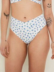 Victoria's Secret PINK Morning Sky Floral Cross Over Bikini Bottom - Image 3 of 4