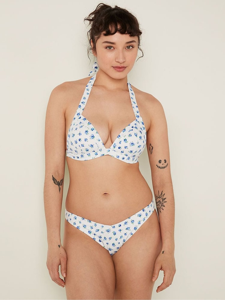 Victoria's Secret PINK Morning Sky White Brazilian Bikini Bottom - Image 1 of 4