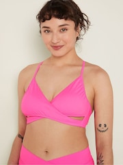 Victoria's Secret PINK Radiant Rose Pink Body Wrap Bikini Top - Image 1 of 4