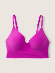 Victoria's Secret PINK Dahlia Magenta Pink Smooth Non Wired Push Up Bralette - Image 4 of 4
