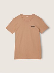 Victoria's Secret PINK Mocha Latte Brown Short Sleeve T-Shirt - Image 3 of 5