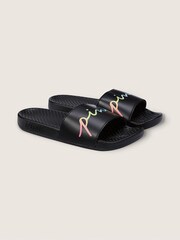 Victoria's Secret PINK Pure Black Gradient Logo Sliders - Image 1 of 3