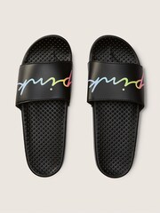 Victoria's Secret PINK Pure Black Gradient Logo Sliders - Image 2 of 3