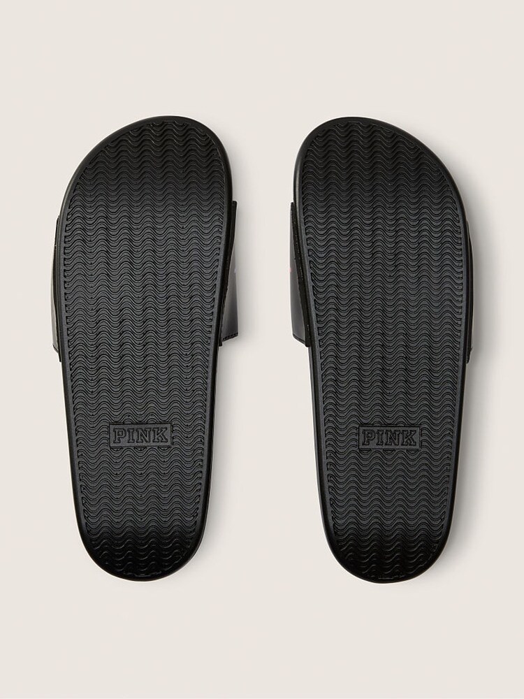 Victoria's Secret PINK Pure Black Gradient Logo Sliders - Image 3 of 3 Victoria's Secret PINK Pure Black Gradient Logo Sliders - Image 3 of 3