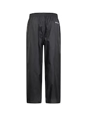Mountain Warehouse Black Pakka Waterproof Over Trousers - Kids - Image 2 of 2
