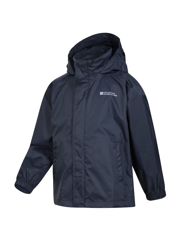 Mountain Warehouse Dark Blue Pakka Waterproof Jacket - Kids - Image 2 of 2 Mountain Warehouse Dark Blue Pakka Waterproof Jacket - Kids - Image 2 of 2