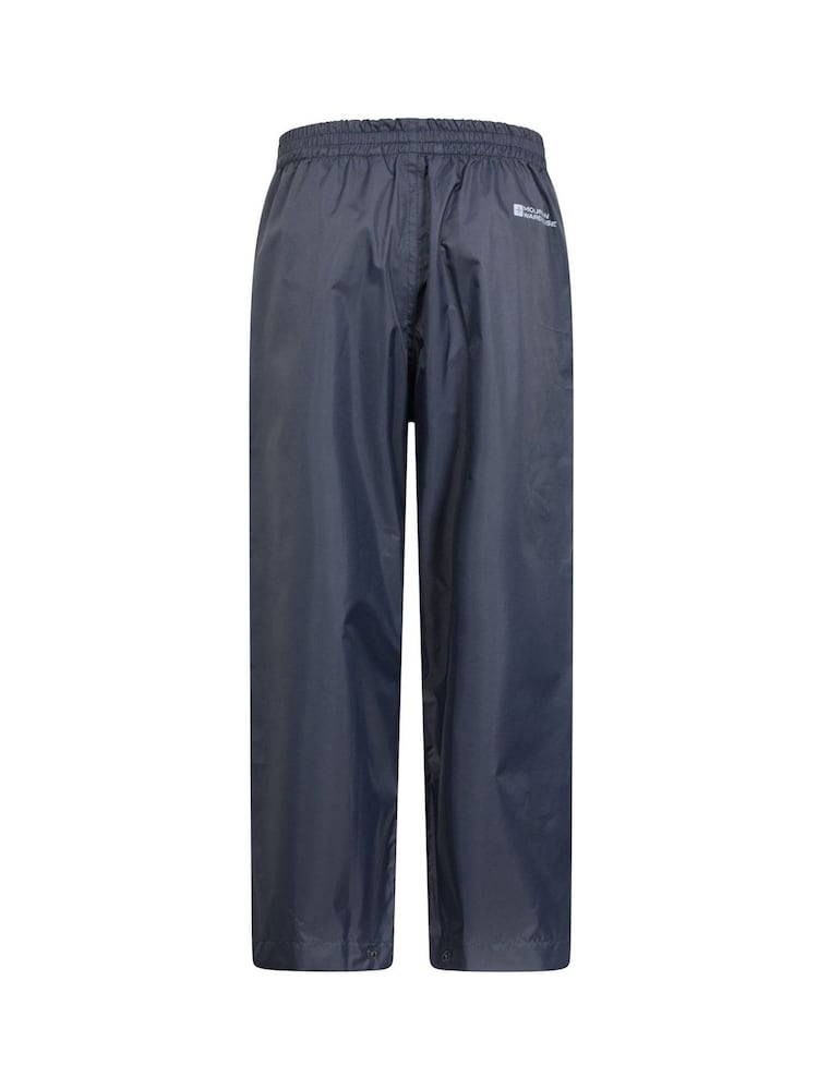 Mountain Warehouse Blue Pakka Waterproof Over Trousers - Kids - Image 2 of 2