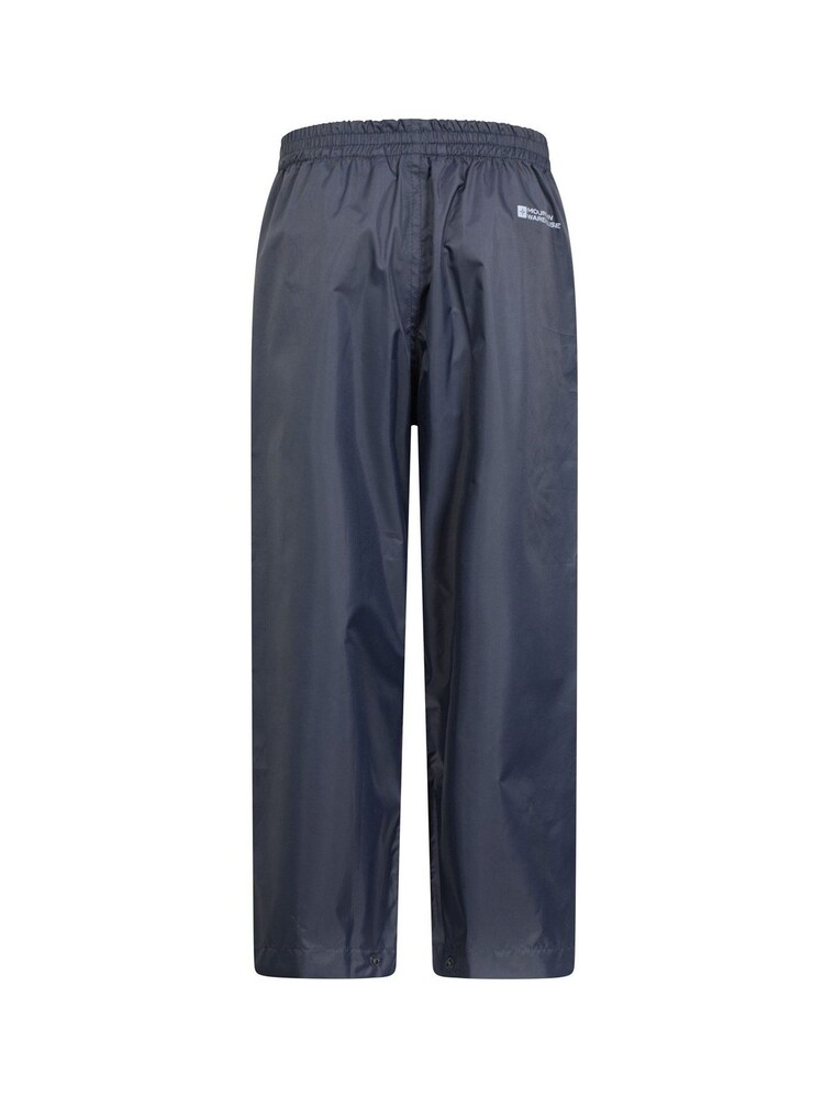Mountain Warehouse Blue Pakka Waterproof Over Trousers - Kids - Image 2 of 2 Mountain Warehouse Blue Pakka Waterproof Over Trousers - Kids - Image 2 of 2