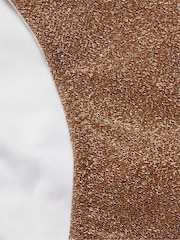 Victoria's Secret PINK Soft Cappuccino Brown Cheeky Shimmer High Waist Cheeky Bikini Bottom - Image 4 of 4