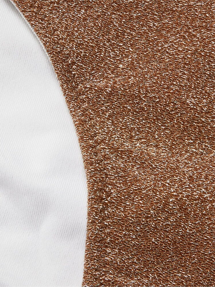 Victoria's Secret PINK Soft Cappuccino Brown Cheeky Shimmer High Waist Cheeky Bikini Bottom - Image 4 of 4