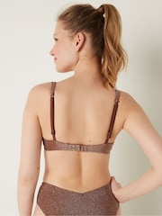 Victoria's Secret PINK Soft Cappucino Push Up Shimmer Bikini Top - Image 2 of 4