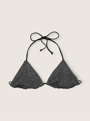 Victoria's Secret PINK Pure Black Triangle Shimmer Bikini Top - Image 3 of 4
