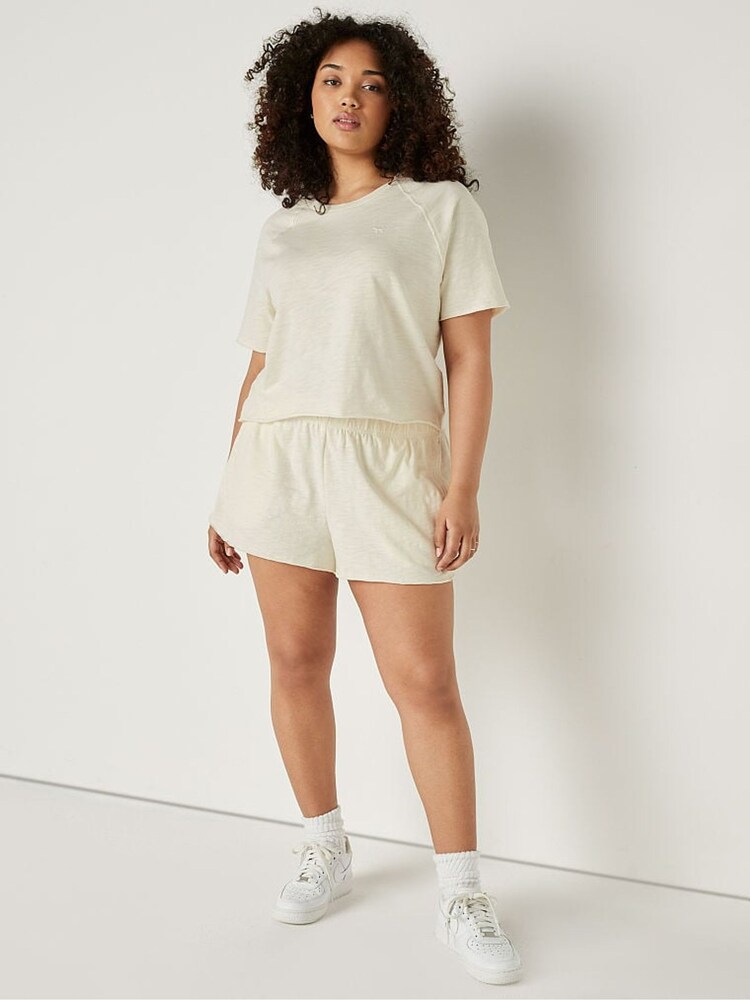 Victoria's Secret PINK Cream Summer Lounge Shorts - Image 4 of 4