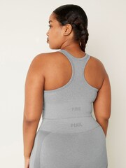 Victoria's Secret PINK Grey Oasis Seamless Sports Bra - Image 2 of 4