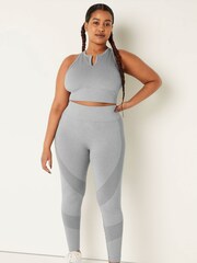 Victoria's Secret PINK Grey Oasis Seamless Sports Bra - Image 3 of 4