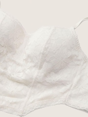 Victoria's Secret PINK Coconut White Lace Lightly Lined Corset Bralette - Image 4 of 4