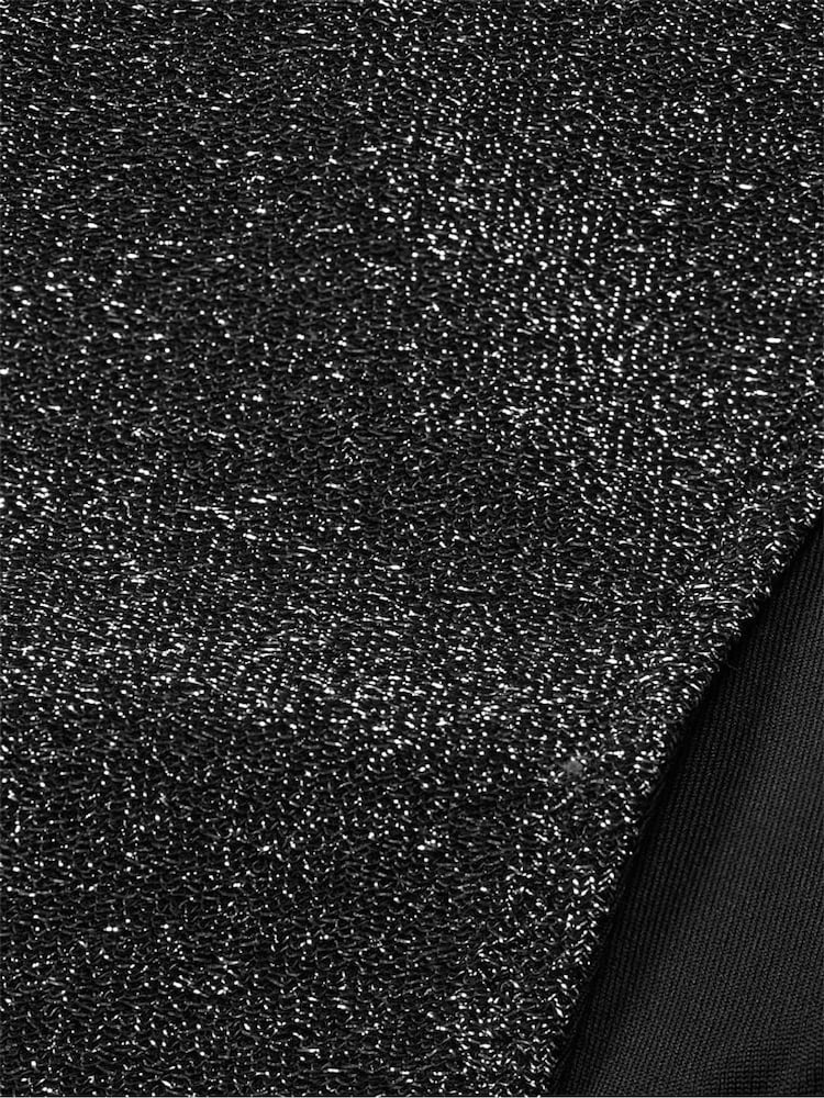 Victoria's Secret PINK Pure Black Cheeky Shimmer High Waist Cheeky Bikini Bottom - Image 4 of 4 Victoria's Secret PINK Pure Black Cheeky Shimmer High Waist Cheeky Bikini Bottom - Image 4 of 4