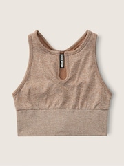 Victoria's Secret PINK Soft Cappuccino Brown Seamless Sports Bra - Image 4 of 4