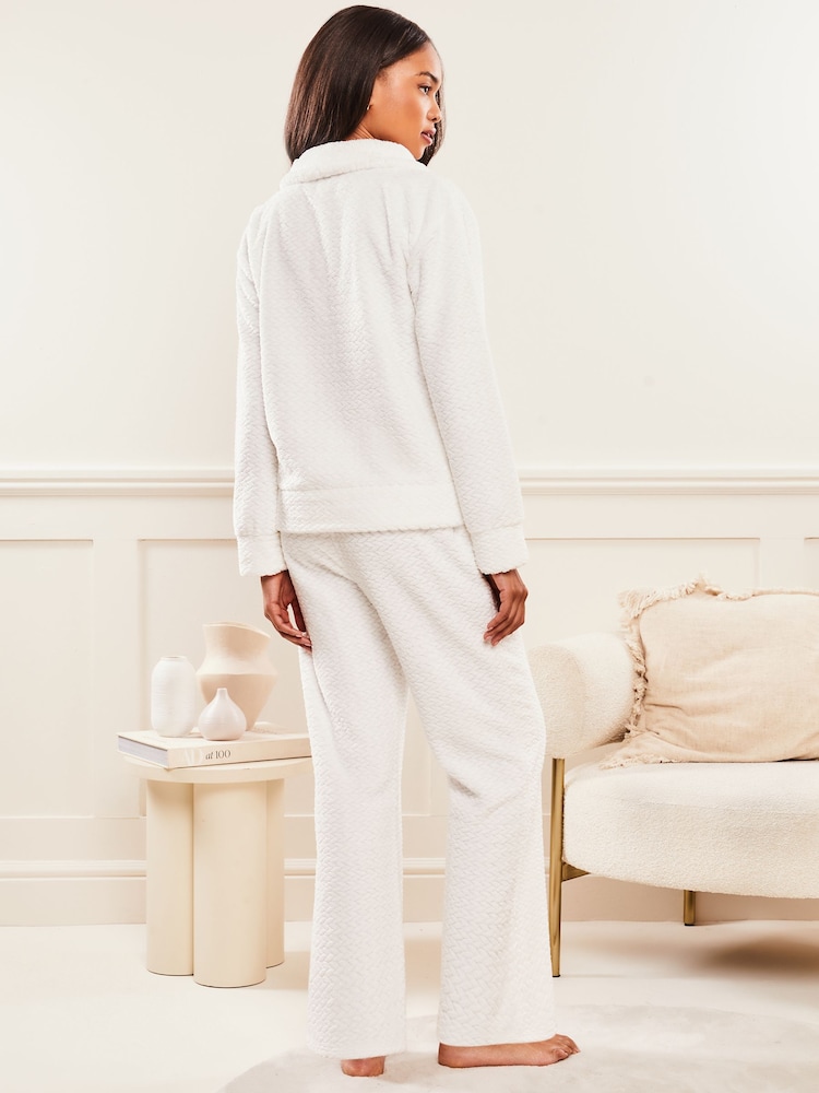 Lipsy Shawl Collar Cosy Twosie Set - Image 2 of 4