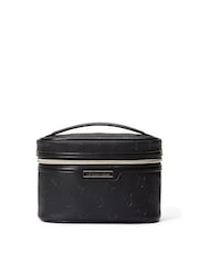 Victoria's Secret Black Embossed Monogram Makeup Bag - Image 1 of 1
