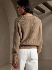 Banana Republic Beige Tiernan Cotton Jumper - Image 2 of 3