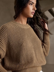 Banana Republic Beige Tiernan Cotton Jumper - Image 3 of 3