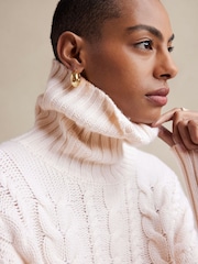 Banana Republic Cream Breton Merino-Cashmere Jumper - Image 3 of 4