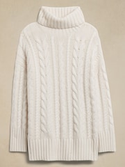 Banana Republic Cream Breton Merino-Cashmere Jumper - Image 4 of 4